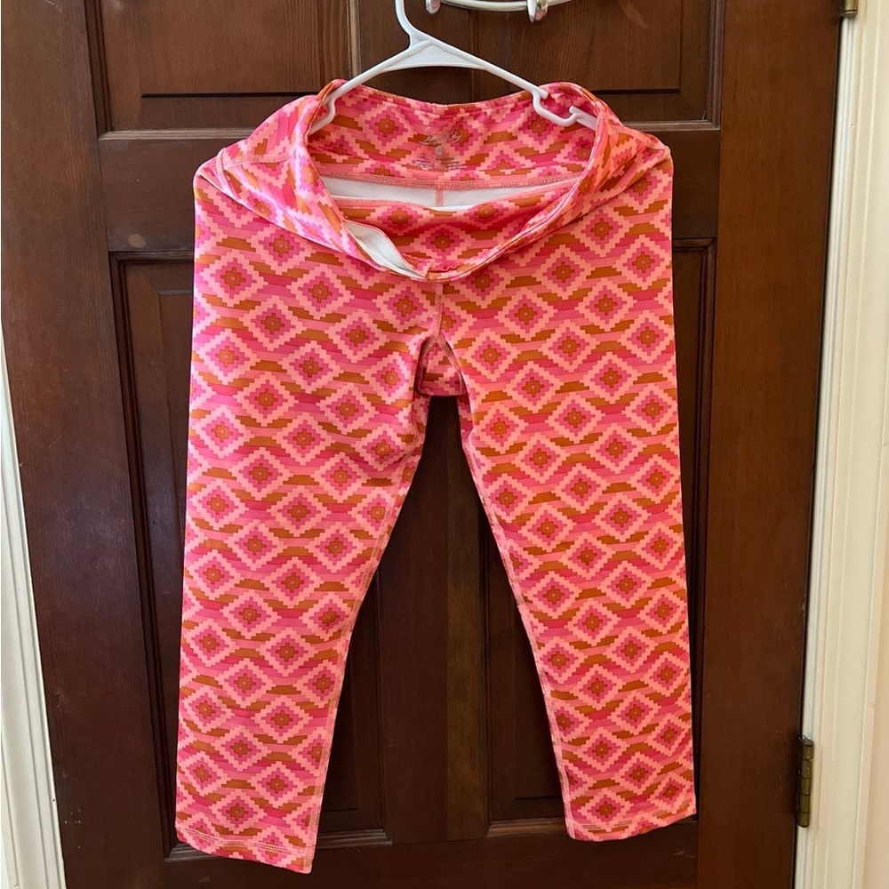 Geometric Pink leggings